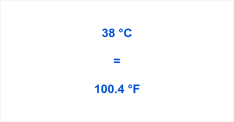 38 Degrees Celsius to Fahrenheit